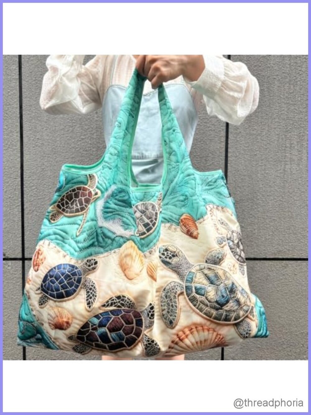 Large Portable Tote Bag Lightweight Foldable Memory Fabric Shopping Travel